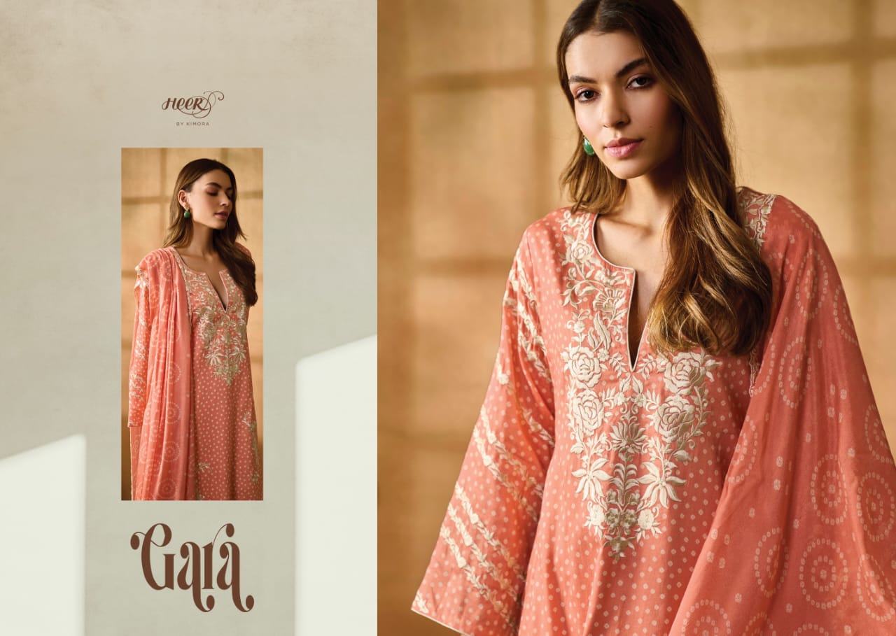 Kimora Gara Fancy Casual Wear Pure Cotton Printed Designer Suit Collection